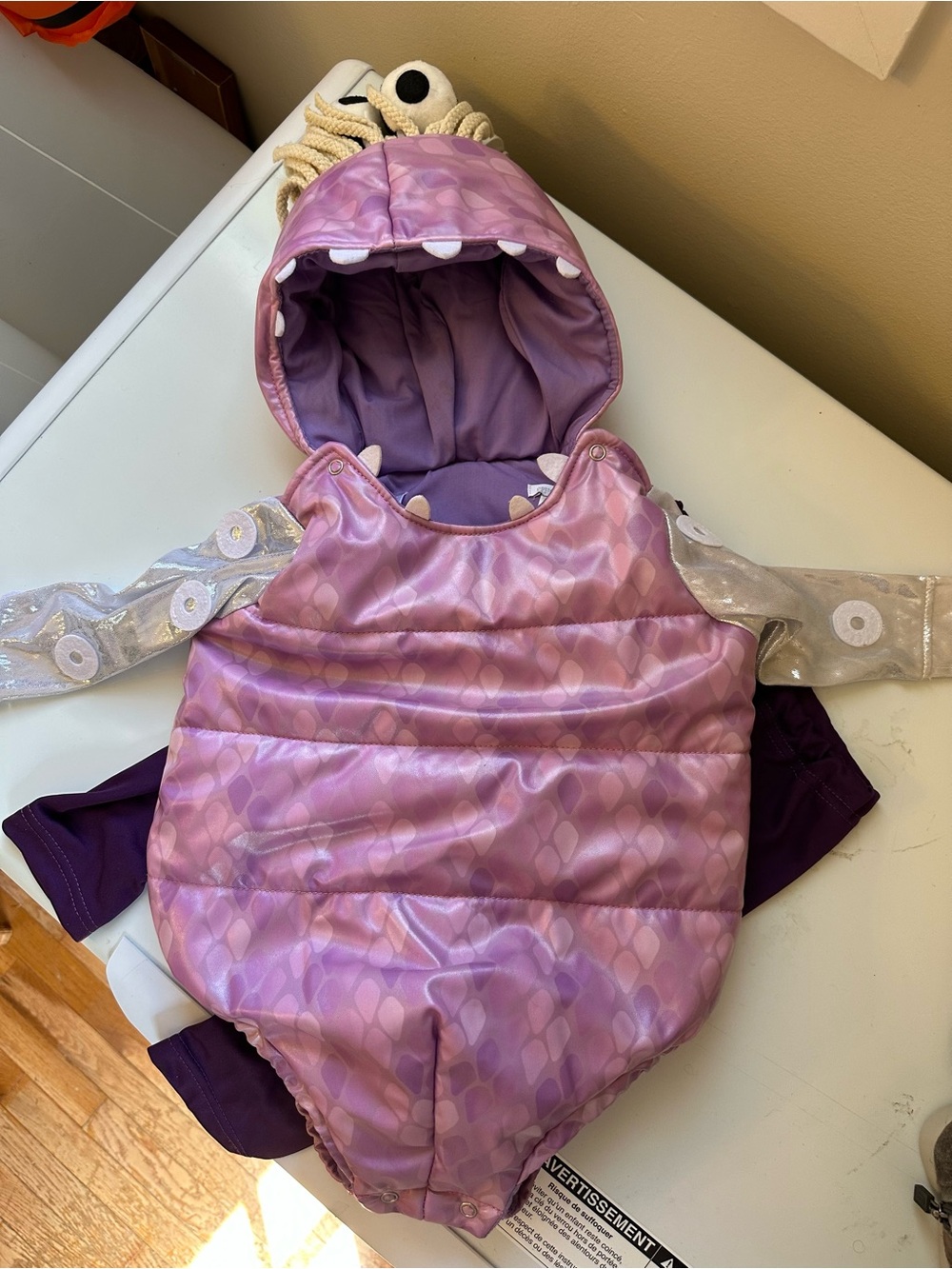 Pottery Barn Kids Monsters Inc Boo Costume 12-24M